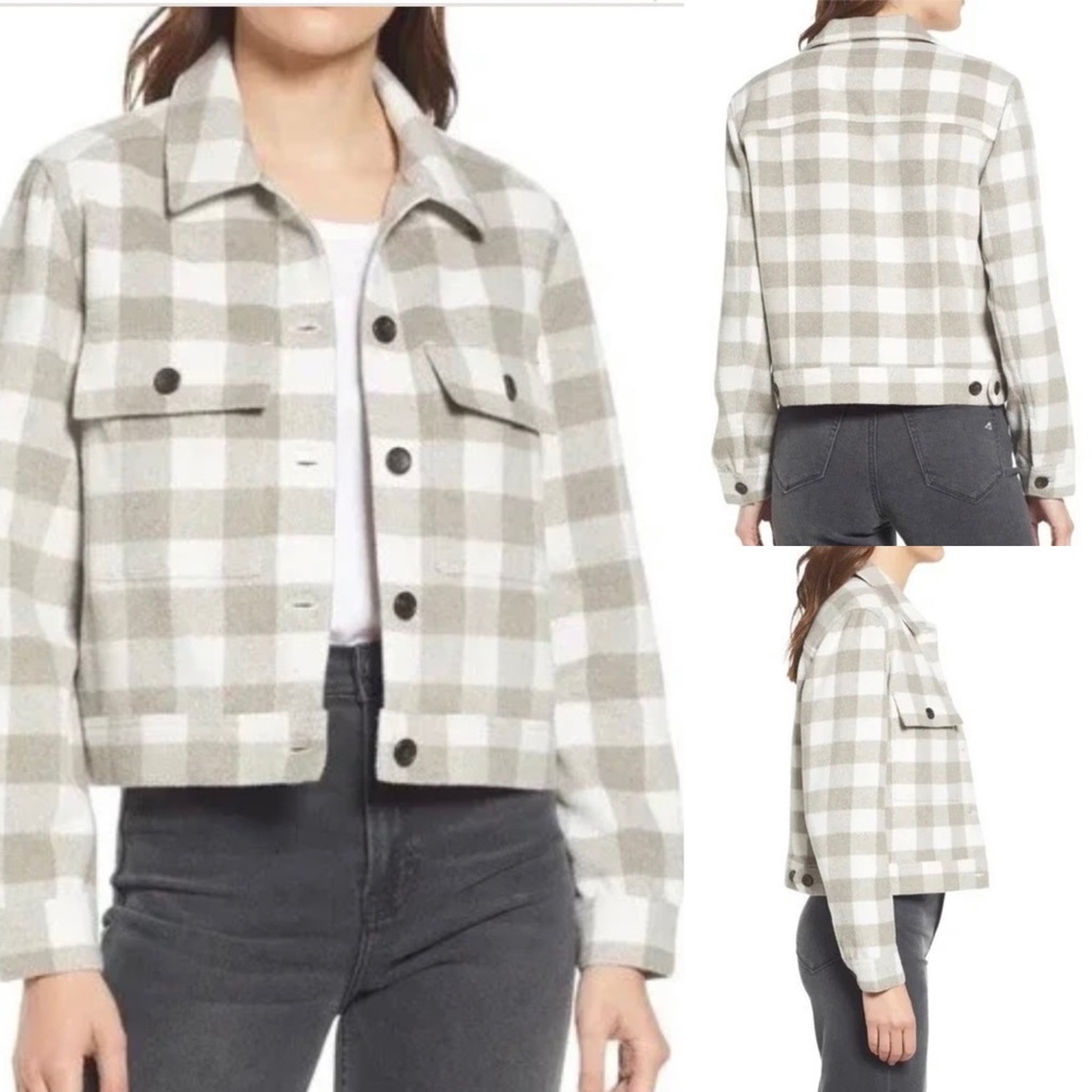 Rails Steffi Plaid Flannel Wool Blend Cropped